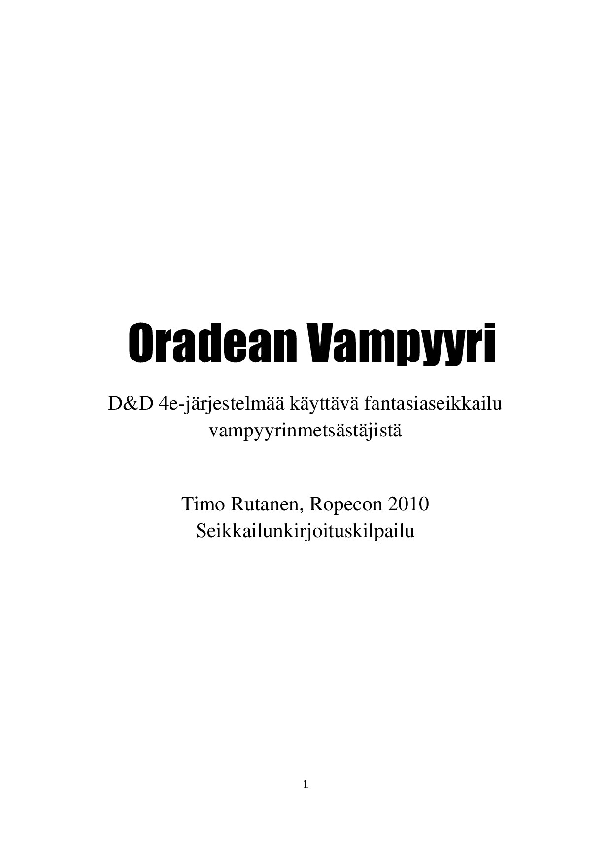 Oradean Vampyyri